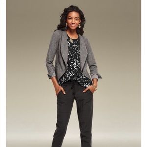 CAbi Rebel Jacket Gray‎ Asymmetric Coat Women’s Sz Small #3556 NWOT